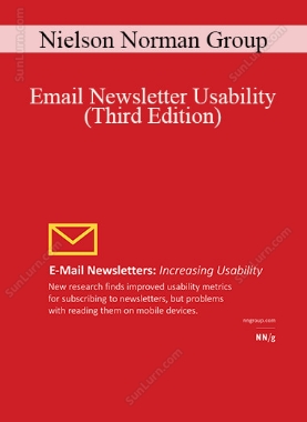 Nielson Norman Group - Email Newsletter Usability (Third Edition)