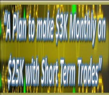 Dan Sheridan - A Plan to make $3k Monthly on $25k with Short Term Trades